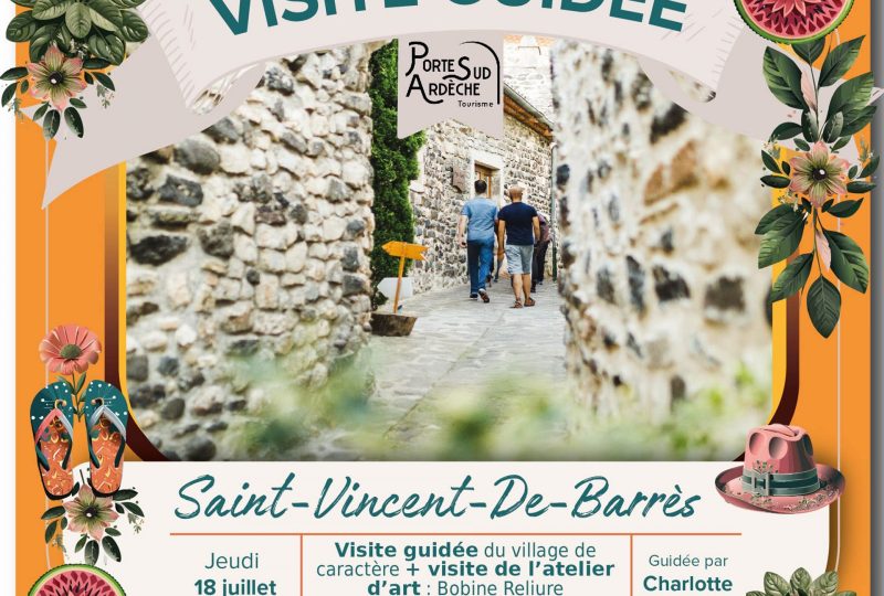 Visite guidée de Saint-Vincent-de-Barrès et découverte de Bobine Reliure à Saint-Vincent-de-Barrès - 0