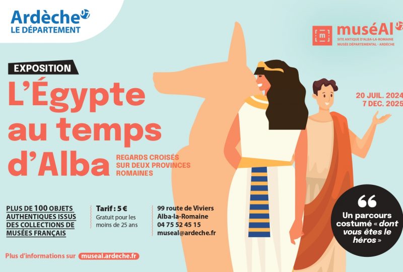 Exposition temporaire : „L’Egypte au temps d’Alba – Regards croisés sur deux provinces romaines“ à Alba-la-Romaine - 0