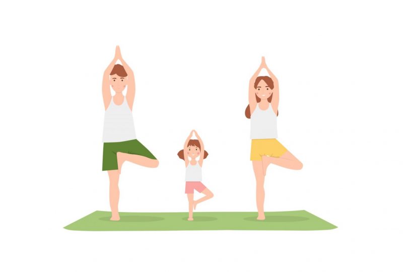 Yoga parents-enfants „animaux“ à Alba-la-Romaine - 0